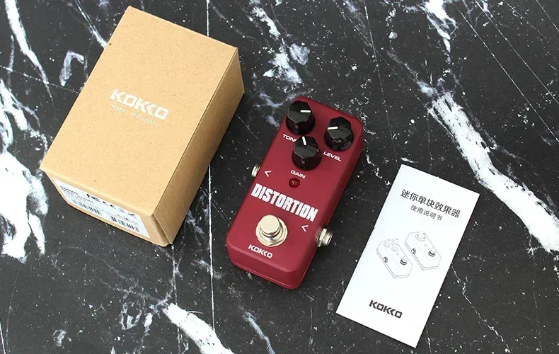 Kokko FDS-2 Distortion Electric Guitar Effects Pedal Two-Stage Distortion Connection Effect True Bypass Pedal Guitar Accessories
