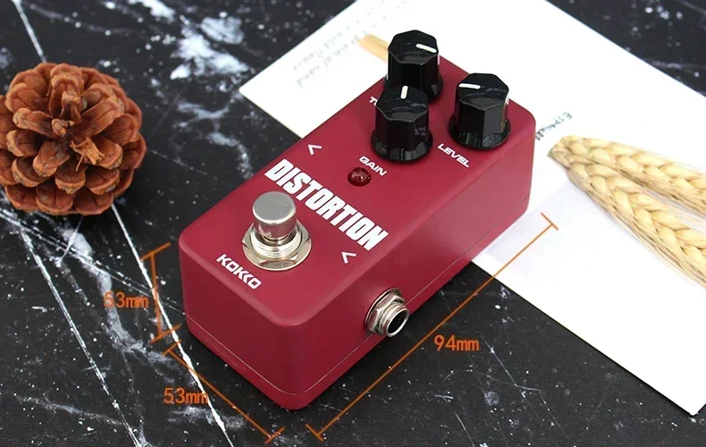 Kokko FDS-2 Distortion Electric Guitar Effects Pedal Two-Stage Distortion Connection Effect True Bypass Pedal Guitar Accessories