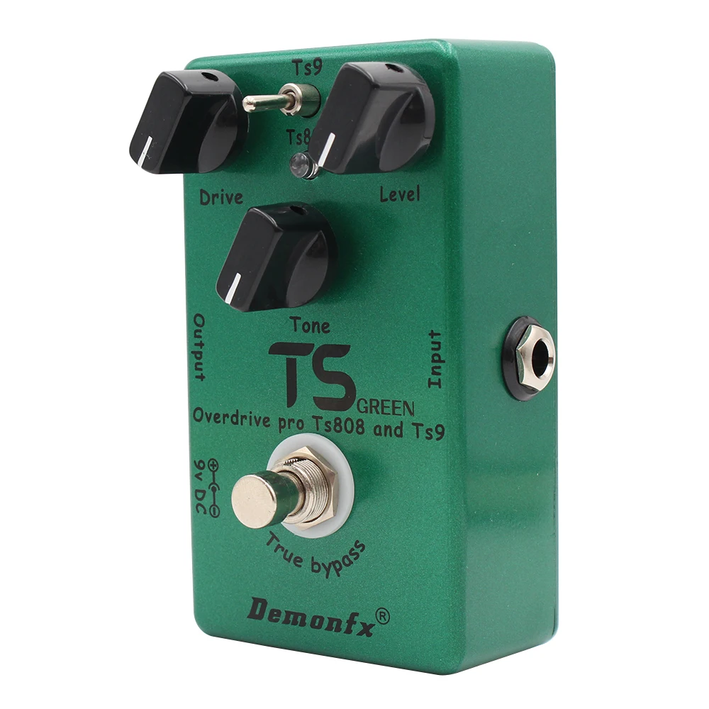 High Quality NEW Demonfx TS RED II TS GREEN  Combine TS9 And TS808 Overdrive Booster Guitar Effect Pedal Hole Device