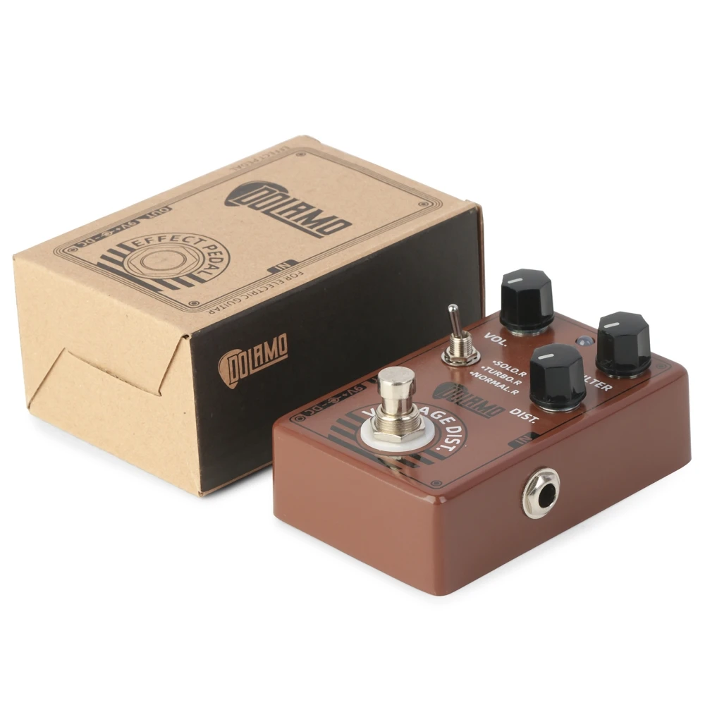Dolamo D-11 Vintage Distortion Guitar Effect Pedal True Bypass Electric Guitar Parts & Accessories Dolamo D-11 Vintage Distortion Guitar Effect Pedal True Bypass Electric Guitar Parts & Accessories