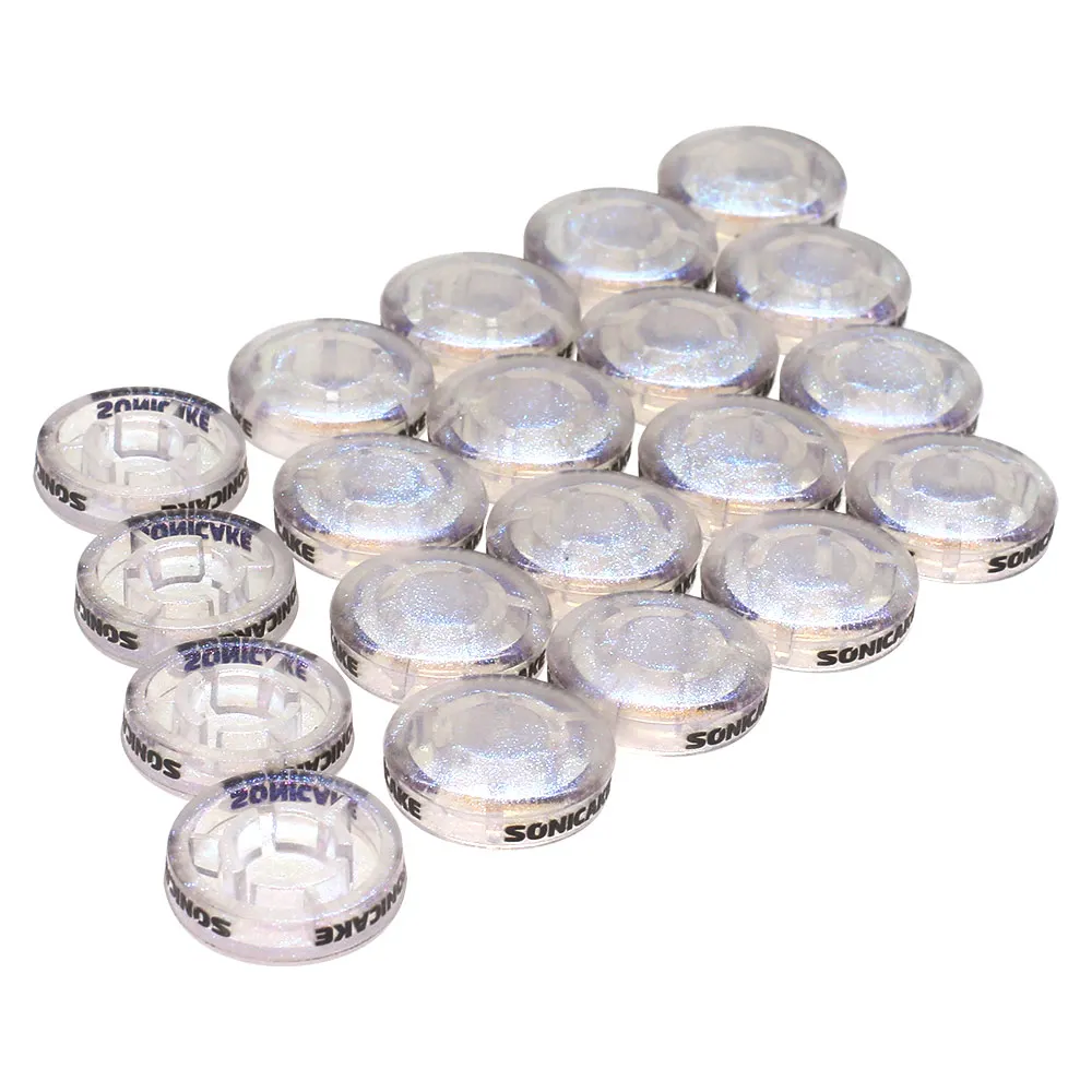 SONICAKE Footswitch Toppers Transparent Clear Cap For Guitar Effects Pedal 10mm 20 PCS SONICAKE Footswitch Toppers Transparent Clear Cap For Guitar Effects Pedal 10mm 20 PCS