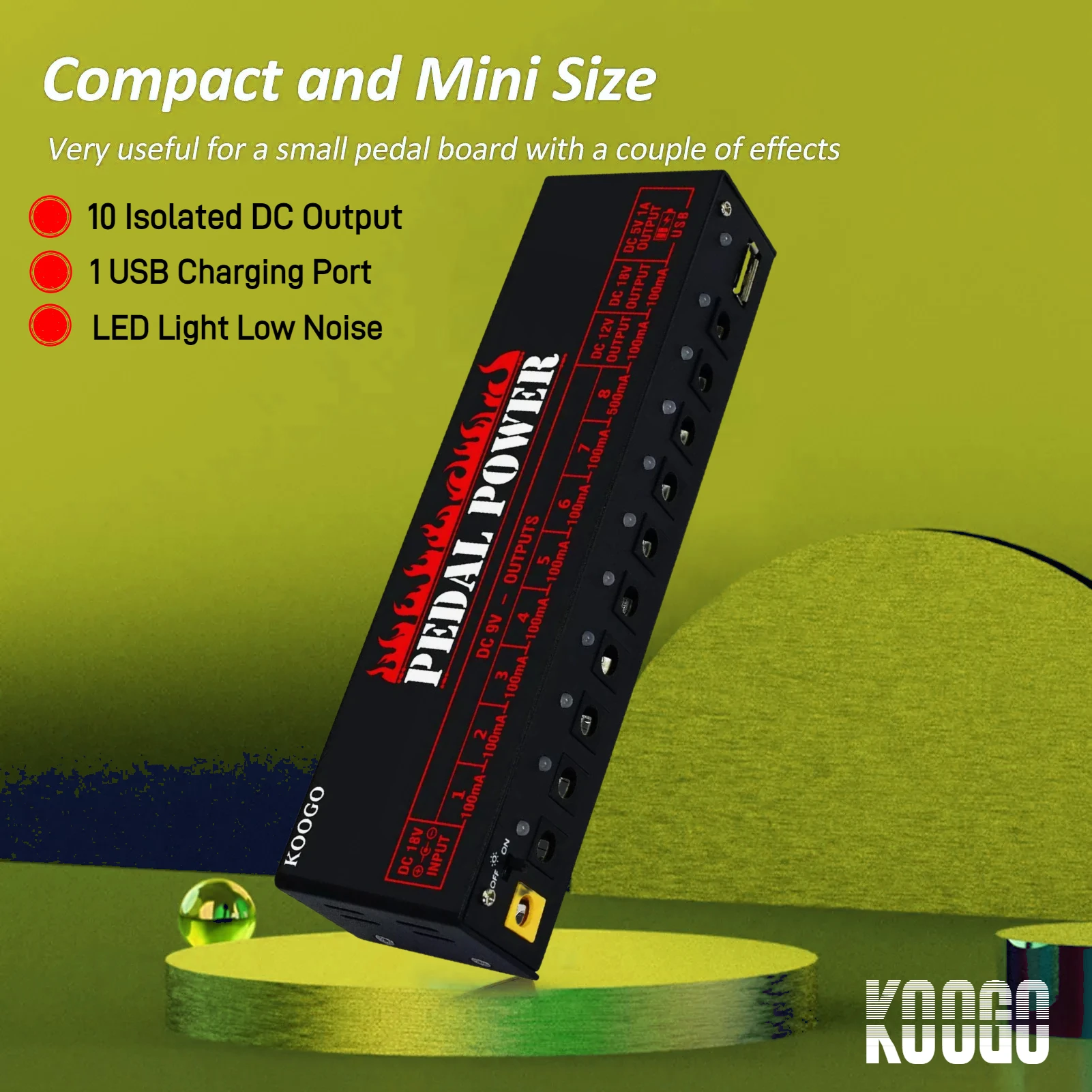 General Guitar Effect Pedals 5 Way Power Daisy Chain Cables Fit For 9V DC Pedal Power Adapter Guitar Effector Accessories