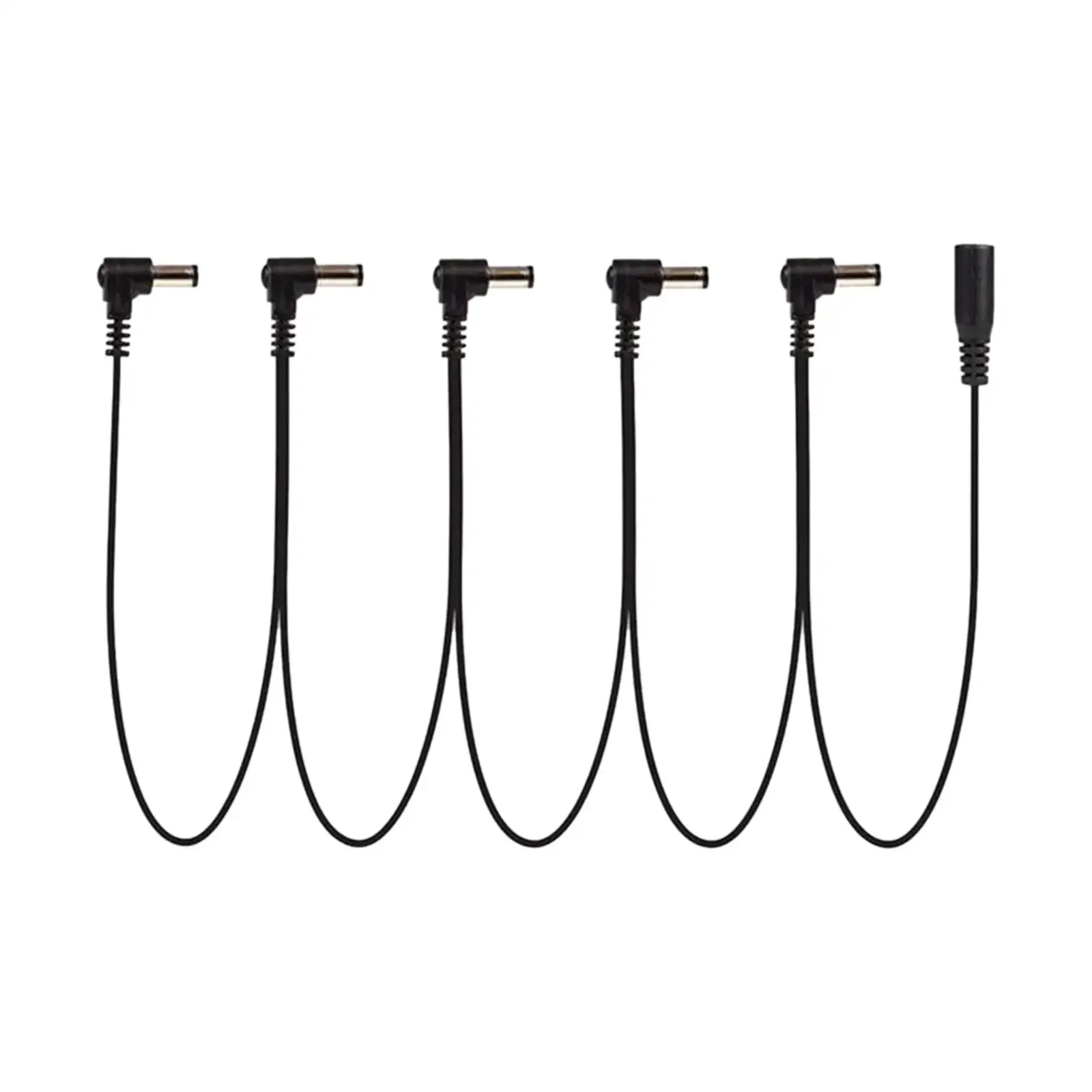 General Guitar Effect Pedals 5 Way Power Daisy Chain Cables Fit For 9V DC Pedal Power Adapter Guitar Effector Accessories