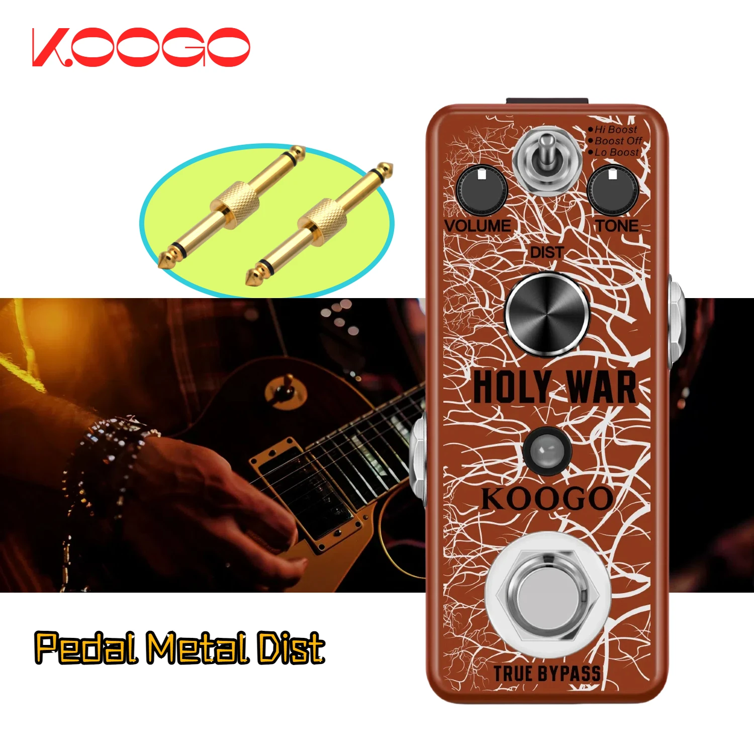 General Guitar Effect Pedals 5 Way Power Daisy Chain Cables Fit For 9V DC Pedal Power Adapter Guitar Effector Accessories