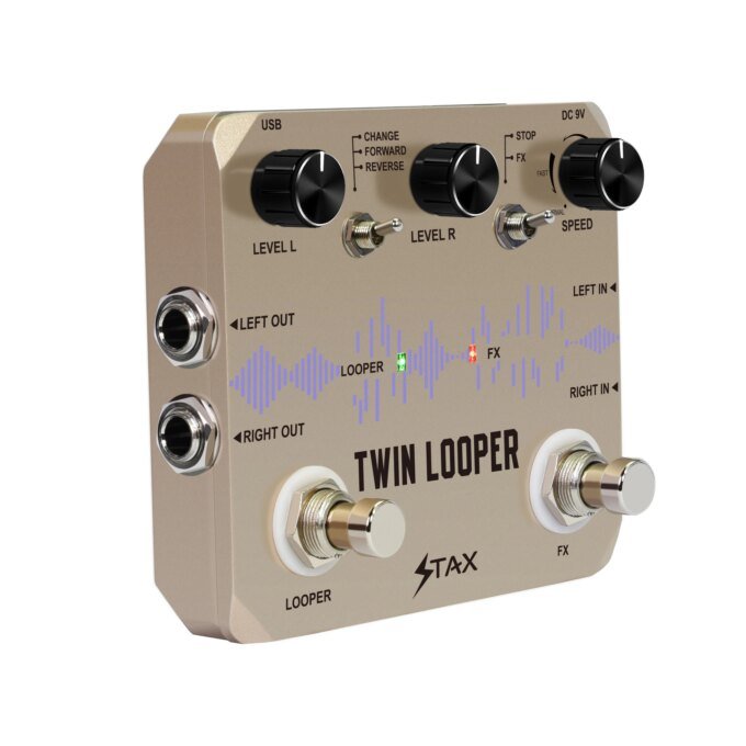 Stax LTL-02 Twin Looper Pedal Upgrades Looper Pedals For Electric Guitar 10 Min Looping Unlimited Undo/Redo Function 11 Types - Image 3