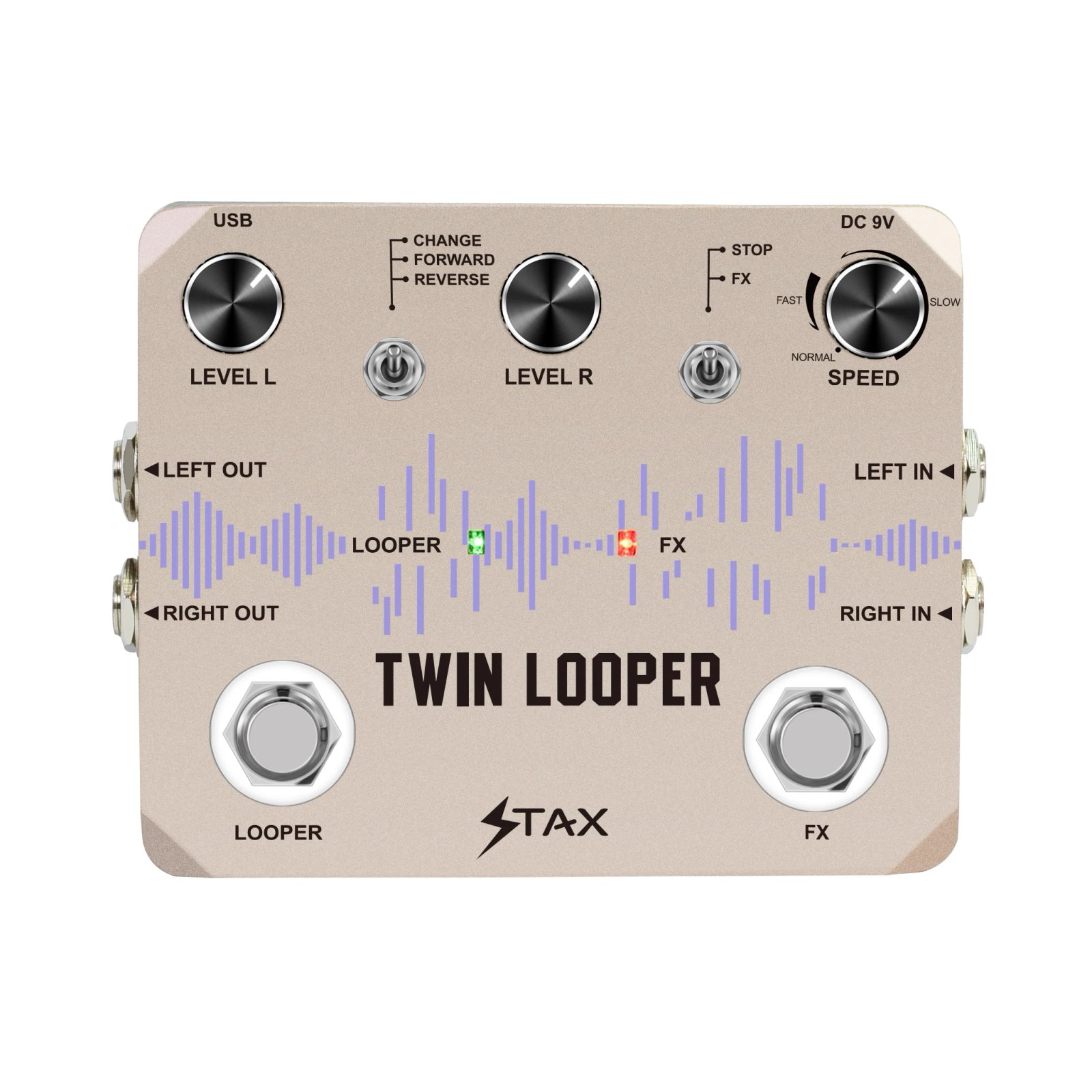 Stax LTL-02 Twin Looper Pedal Upgrades Looper Pedals For Electric Guitar 10 Min Looping Unlimited Undo/Redo Function 11 Types Stax LTL-02 Twin Looper Pedal Upgrades Looper Pedals For Electric Guitar 10 Min Looping Unlimited Undo/Redo Function 11 Types