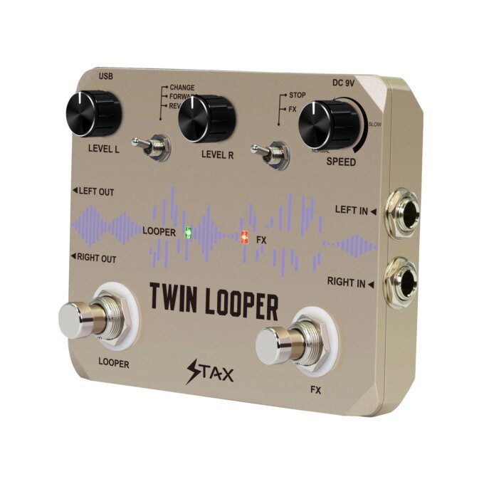 Stax LTL-02 Twin Looper Pedal Upgrades Looper Pedals For Electric Guitar 10 Min Looping Unlimited Undo/Redo Function 11 Types - Image 2