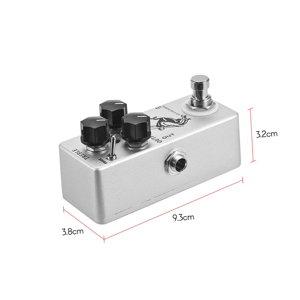 MOSKY SILVER/GOLDEN HORSE Effect Pedal overdrive/boost Horse Guitars Volume Reverb Bass Klon Centaur Effect Pedal Stage Audio