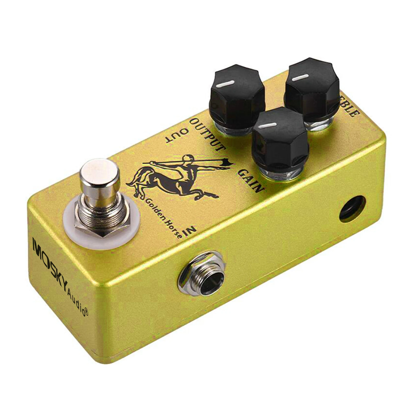 MOSKY SILVER/GOLDEN HORSE Effect Pedal overdrive/boost Horse Guitars Volume Reverb Bass Klon Centaur Effect Pedal Stage Audio