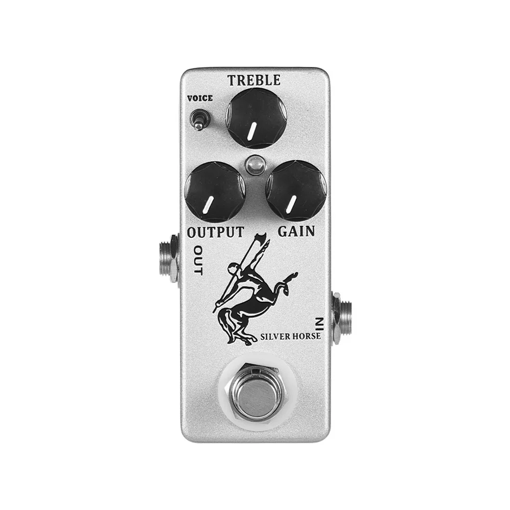 MOSKY SILVER/GOLDEN HORSE Effect Pedal overdrive/boost Horse Guitars Volume Reverb Bass Klon Centaur Effect Pedal Stage Audio