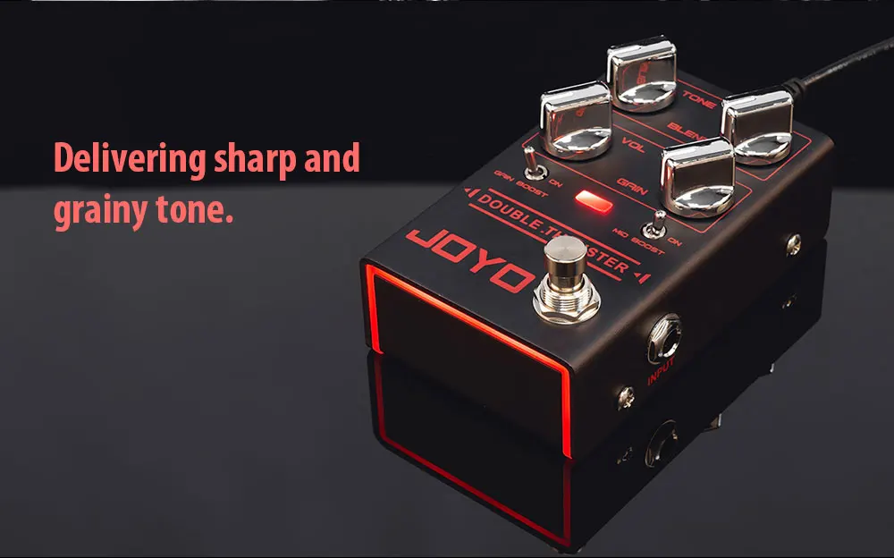 JOYO R-28 Double Thrust Bass Overdrive Effect Pedal Sharp & Grainy High Frequency Overdrive Pedal Designed for Bass Guitar JOYO R-28 Double Thrust Bass Overdrive Effect Pedal Sharp & Grainy High Frequency Overdrive Pedal Designed for Bass Guitar