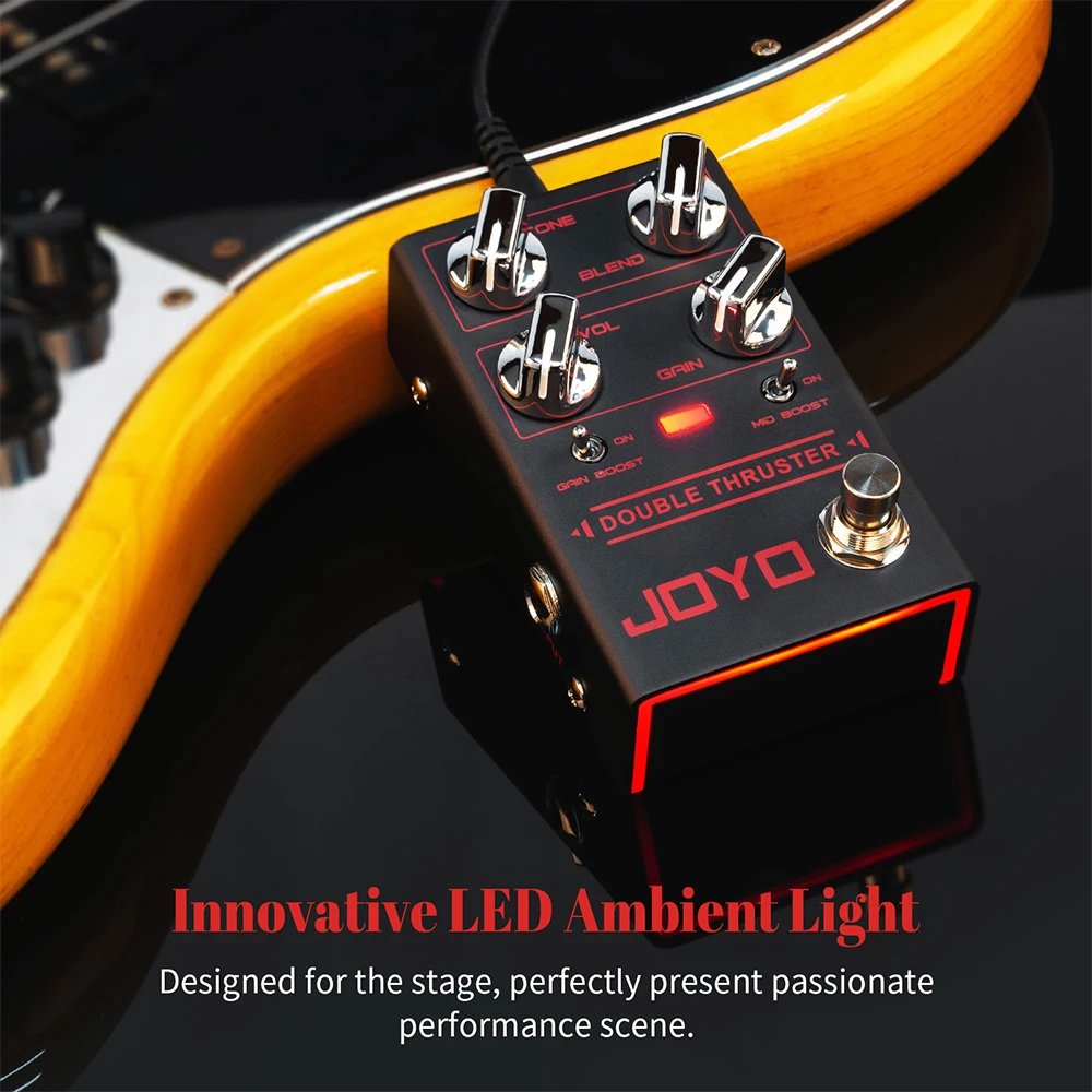 JOYO R-28 Double Thrust Bass Overdrive Effect Pedal Sharp & Grainy High Frequency Overdrive Pedal Designed for Bass Guitar JOYO R-28 Double Thrust Bass Overdrive Effect Pedal Sharp & Grainy High Frequency Overdrive Pedal Designed for Bass Guitar