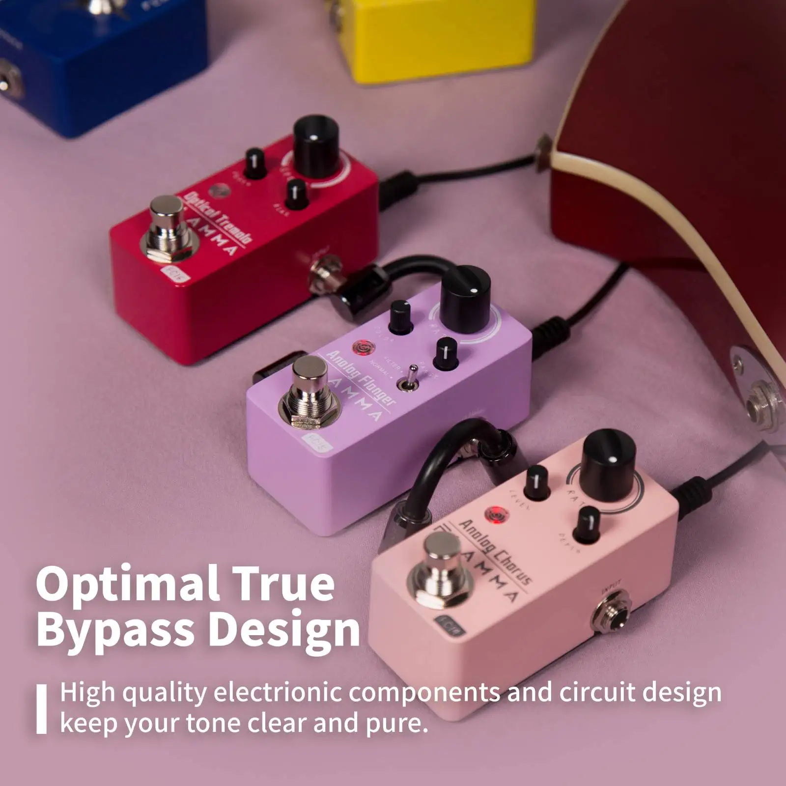 FLAMMA FC15 Analog Flanger Guitar Effects Pedal Normal and Filer Modes True Bypass Circuit
