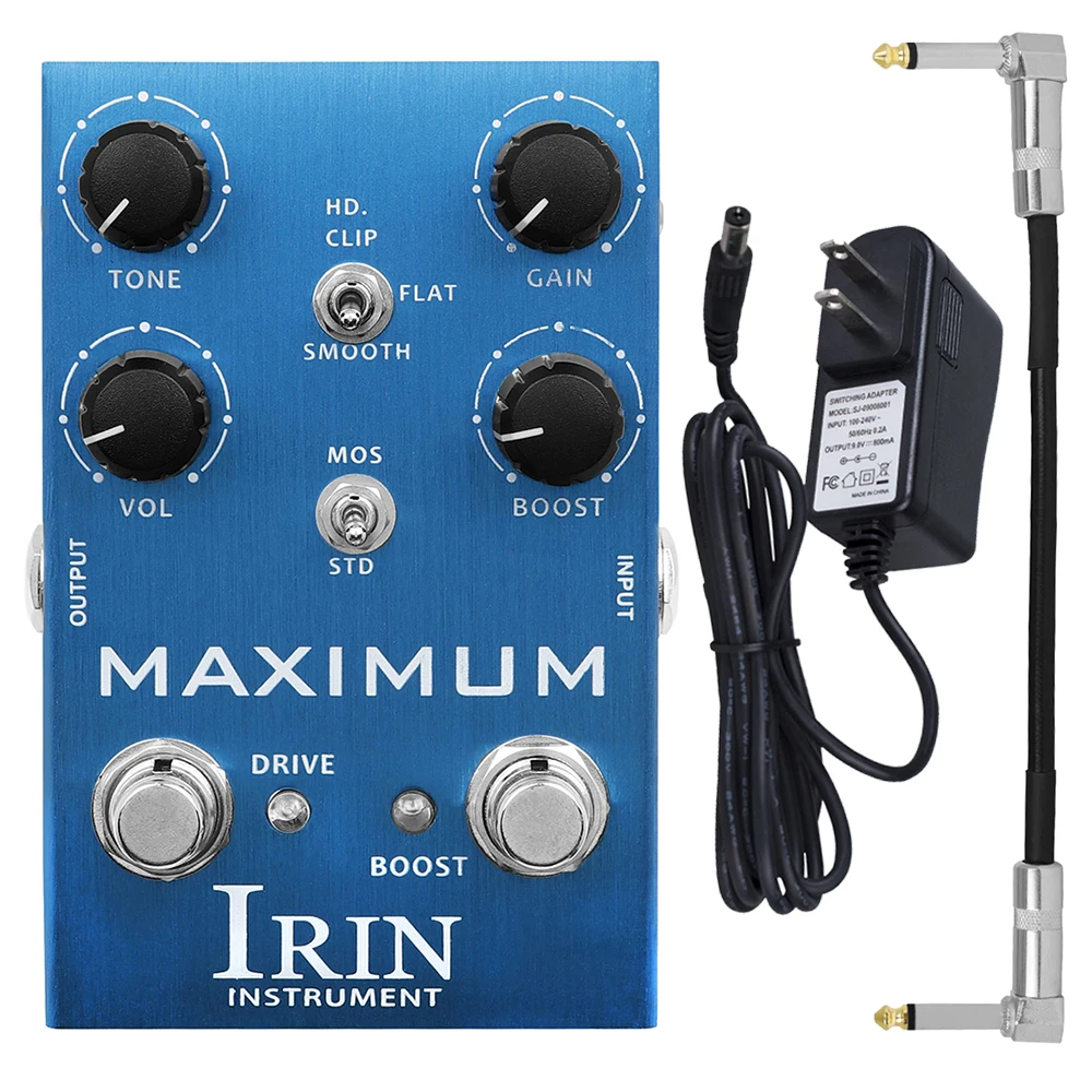 IRIN AN-41 Electric Guitar Effects Pedal MAXIMUM Overdrive Pedal Wild Overdrive Distortion Effect Effector Guitar Accessory IRIN AN-41 Electric Guitar Effects Pedal MAXIMUM Overdrive Pedal Wild Overdrive Distortion Effect Effector Guitar Accessory
