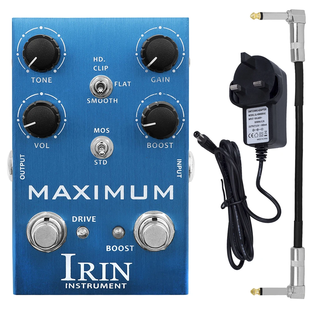 IRIN AN-41 Electric Guitar Effects Pedal MAXIMUM Overdrive Pedal Wild Overdrive Distortion Effect Effector Guitar Accessory IRIN AN-41 Electric Guitar Effects Pedal MAXIMUM Overdrive Pedal Wild Overdrive Distortion Effect Effector Guitar Accessory