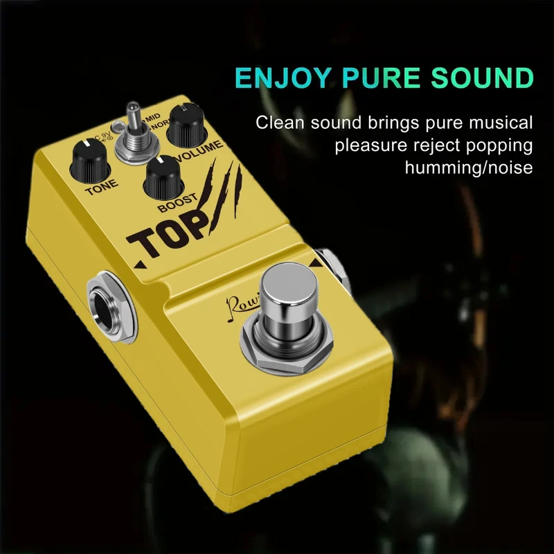 Rowin Noise Gate Pedal Guitar Effects Low Noise Pedal Power Supply Booster Flanger Phaser Buffer Effector Equalizer For Bass