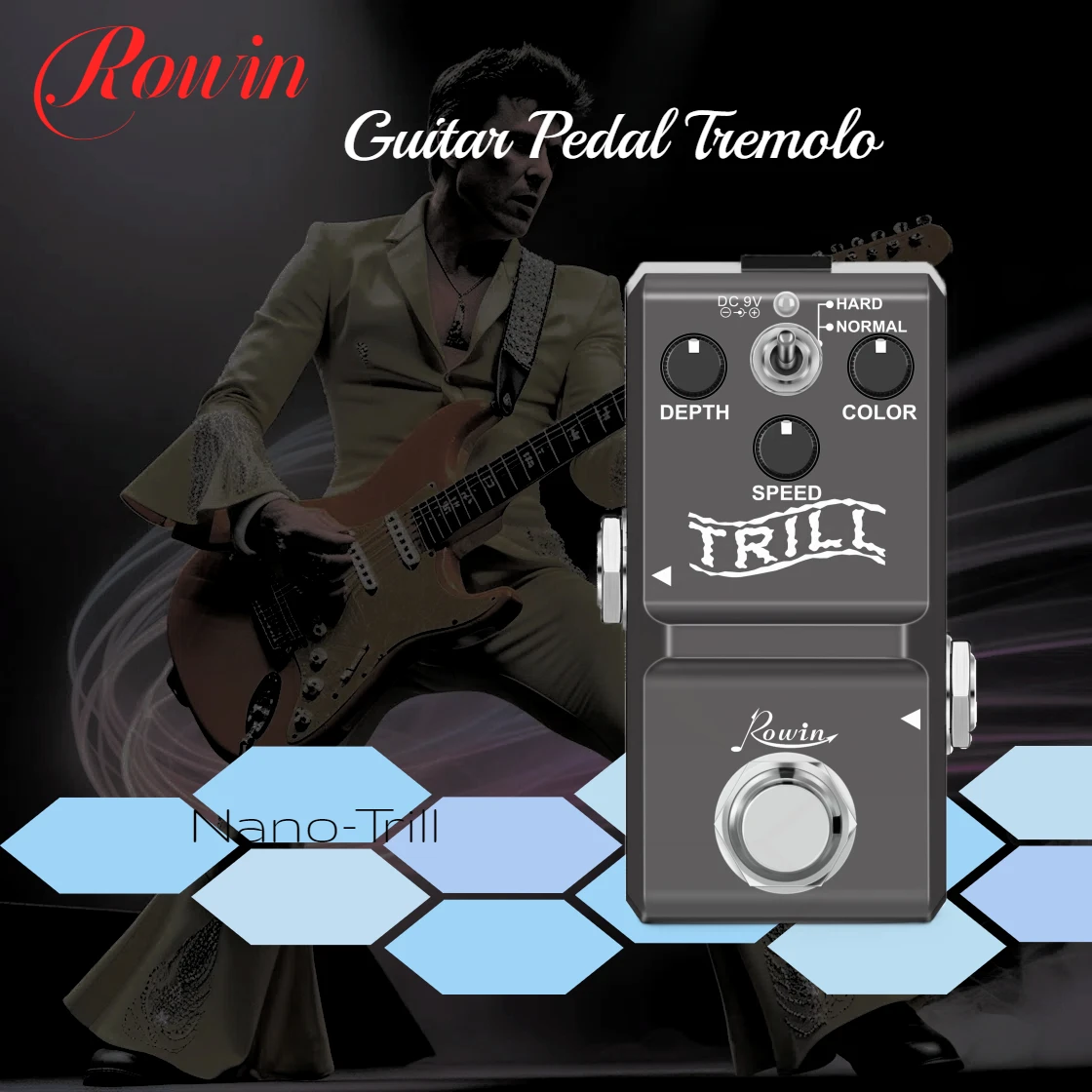 Rowin Noise Gate Pedal Guitar Effects Low Noise Pedal Power Supply Booster Flanger Phaser Buffer Effector Equalizer For Bass