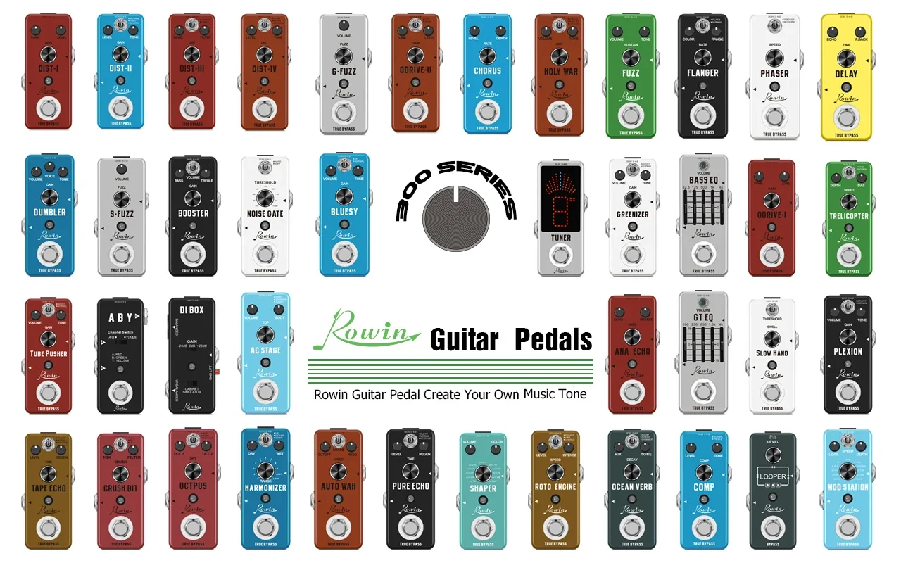 Rowin Noise Gate Pedal Guitar Effects Low Noise Pedal Power Supply Booster Flanger Phaser Buffer Effector Equalizer For Bass