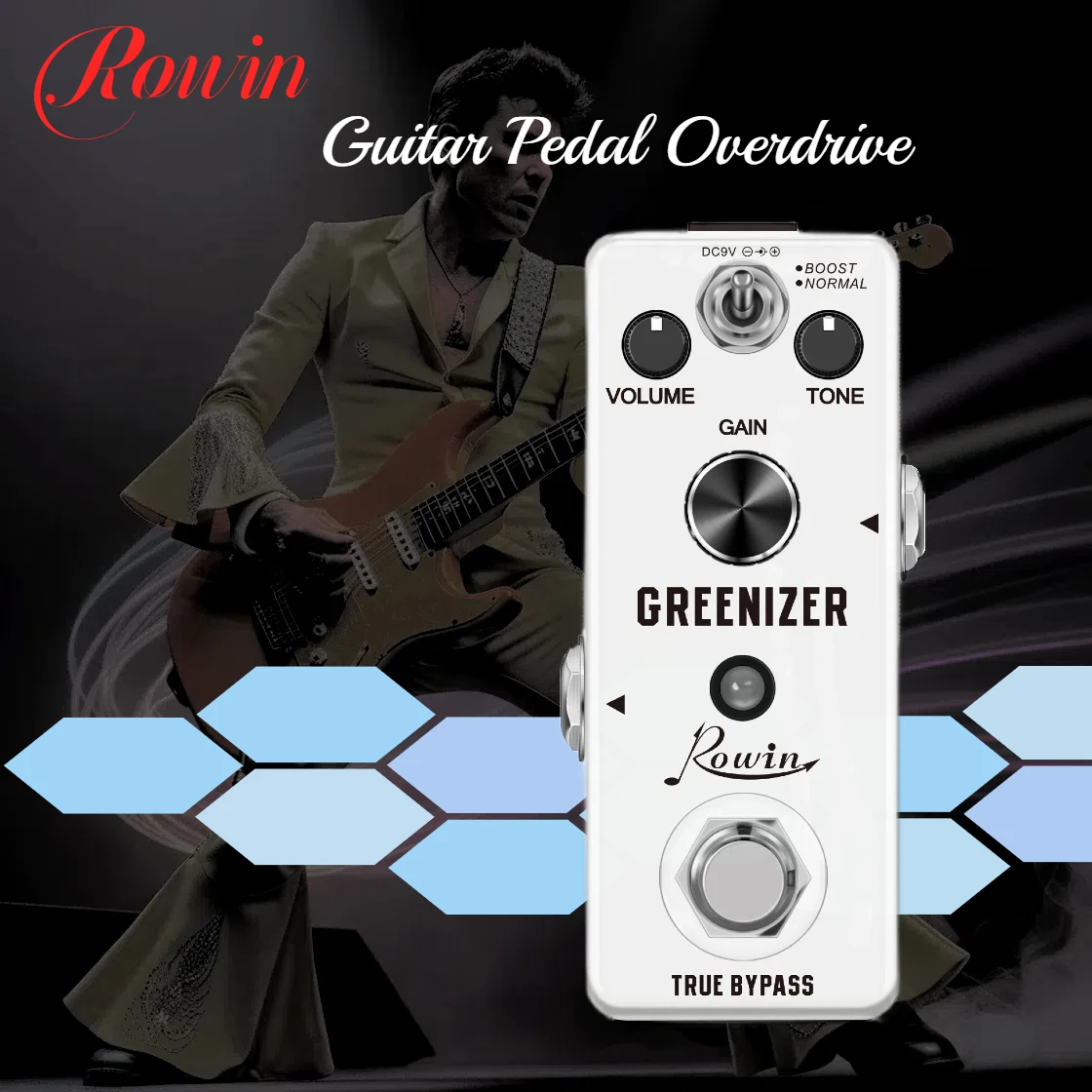 Rowin Noise Gate Pedal Guitar Effects Low Noise Pedal Power Supply Booster Flanger Phaser Buffer Effector Equalizer For Bass