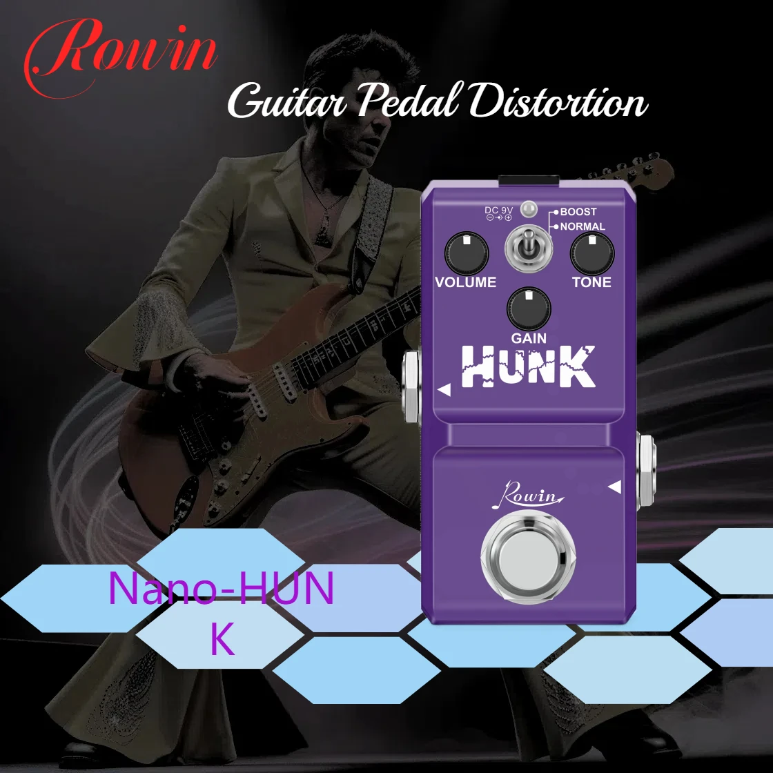 Rowin Noise Gate Pedal Guitar Effects Low Noise Pedal Power Supply Booster Flanger Phaser Buffer Effector Equalizer For Bass