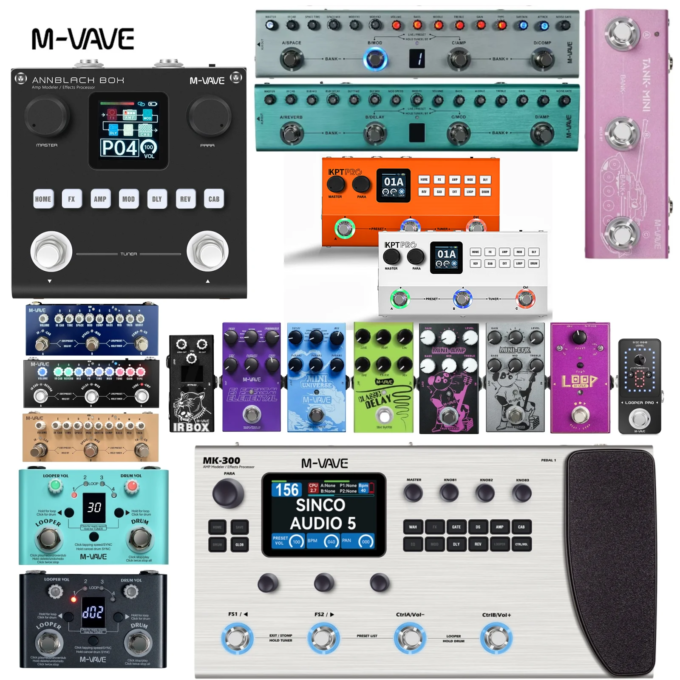 M-VAVE Guitar Bass Effects Pedal ANNBlackbox, MK-300, Tank-G/B/MINI, KPT PRO, IRbox, Universe, Elemental, Cube Baby, Bass, AC
