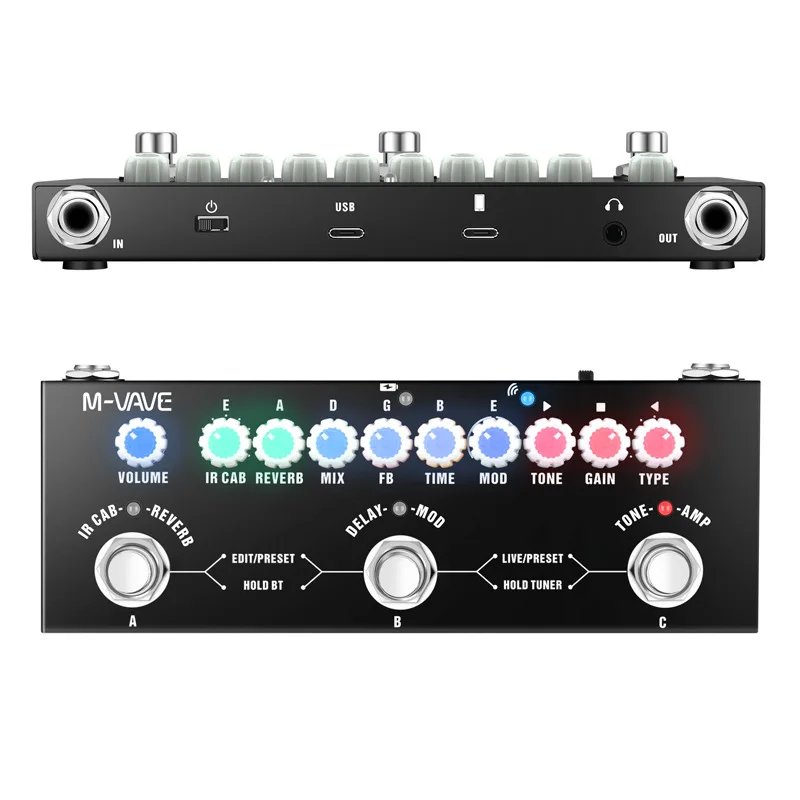 M-VAVE Guitar Bass Effects Pedal ANNBlackbox, MK-300, Tank-G/B/MINI, KPT PRO, IRbox, Universe, Elemental, Cube Baby, Bass, AC