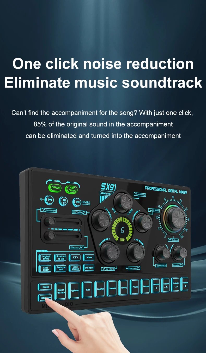 Sound Card Podcast Microphone Sound Card Microphone Sound Mixer live Sound Card Audio Mixing Console Amplifier for Livestreaming Sound Card Podcast Microphone Sound Card Microphone Sound Mixer live Sound Card Audio Mixing Console Amplifier for Livestreaming