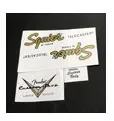 Waterslide 0.1 mm thick GiB Diamond Decal Sticker Guitar Peghead Logo Gold