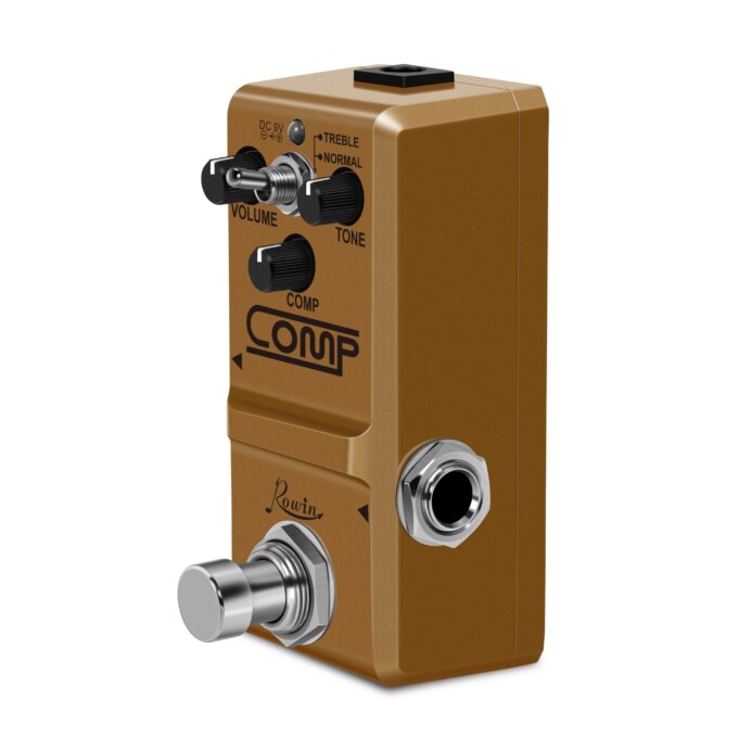 Rowin LN-333 Analog Mini Opto Compressor Box Guitar Compression Pedal for Electric Guitar BASS Full Metal Case True Bypass - Image 4