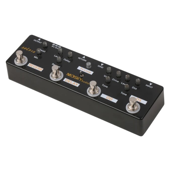 MOSKY Audio SOL918 5-in-1 Multi Effect Pedal Combined Effect Guitar Pedal True Bypass Multi-in-one Combined Effect - Image 4