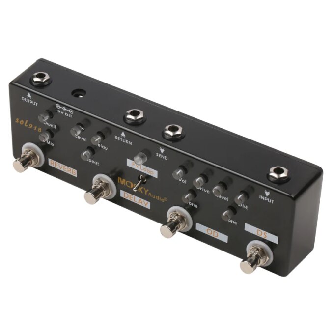 MOSKY Audio SOL918 5-in-1 Multi Effect Pedal Combined Effect Guitar Pedal True Bypass Multi-in-one Combined Effect - Image 2