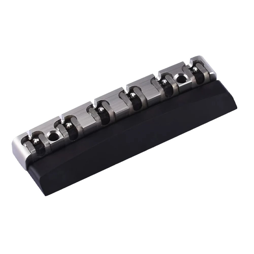 43mm Stainless Steel Guitar Roller Nut with Spacers Electric Guitar Nut Wear Resist Adjustable Guitar Nut Guitar Nut Replacement