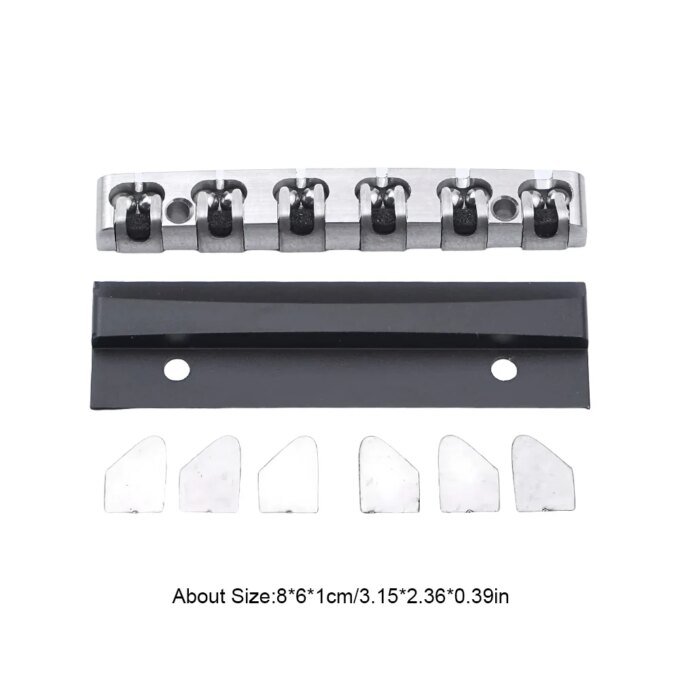 43mm Stainless Steel Guitar Roller Nut with Spacers Electric Guitar Nut Wear Resist Adjustable Guitar Nut Guitar Nut Replacement - Image 6