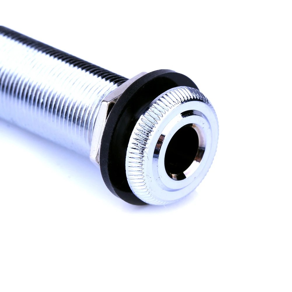 1/4Inch Metal Stereo Guitar Bass Barrel Output Jack Plug Mono Guitar Bass Barrel Jack Socket Electric Guitar Bass Parts 1/4Inch Metal Stereo Guitar Bass Barrel Output Jack Plug Mono Guitar Bass Barrel Jack Socket Electric Guitar Bass Parts
