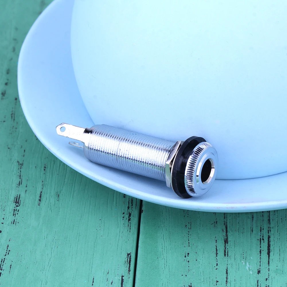 1/4Inch Metal Stereo Guitar Bass Barrel Output Jack Plug Mono Guitar Bass Barrel Jack Socket Electric Guitar Bass Parts 1/4Inch Metal Stereo Guitar Bass Barrel Output Jack Plug Mono Guitar Bass Barrel Jack Socket Electric Guitar Bass Parts