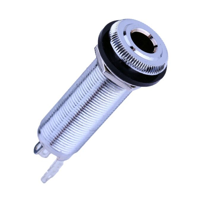 1/4Inch Metal Stereo Guitar Bass Barrel Output Jack Plug Mono Guitar Bass Barrel Jack Socket Electric Guitar Bass Parts - Image 5
