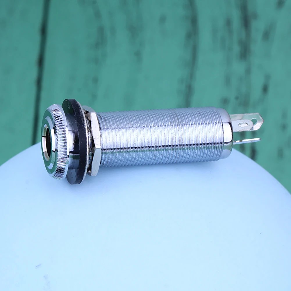 1/4Inch Metal Stereo Guitar Bass Barrel Output Jack Plug Mono Guitar Bass Barrel Jack Socket Electric Guitar Bass Parts 1/4Inch Metal Stereo Guitar Bass Barrel Output Jack Plug Mono Guitar Bass Barrel Jack Socket Electric Guitar Bass Parts