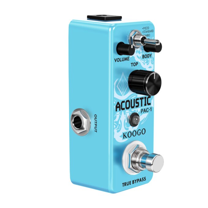 Koogo LEF-320 AC Stage Guitar Pedal Effect Analog Acoustic Pedals For Guitars Guitarist Analog Effectors Piezo Standard Jumbo - Image 5