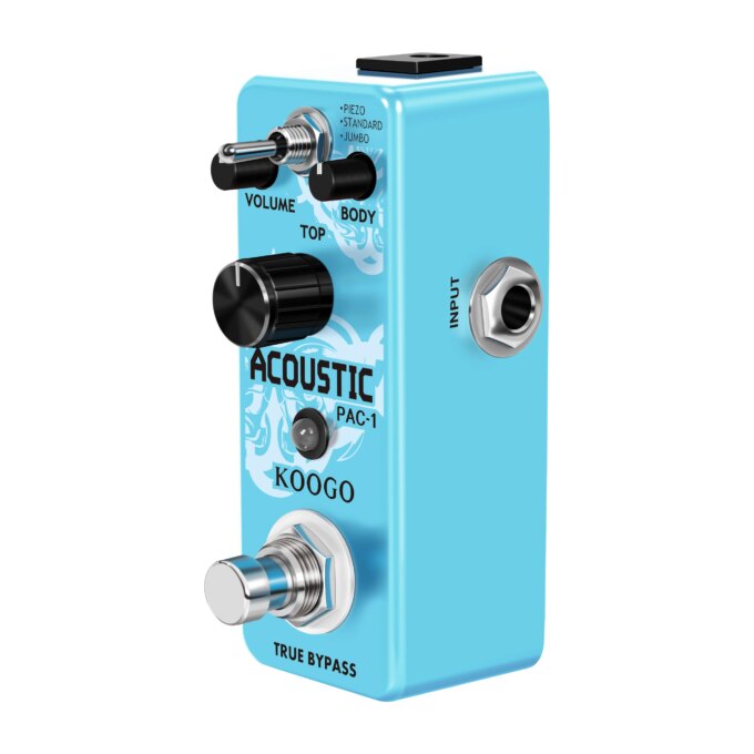 Koogo LEF-320 AC Stage Guitar Pedal Effect Analog Acoustic Pedals For Guitars Guitarist Analog Effectors Piezo Standard Jumbo - Image 4