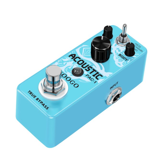 Koogo LEF-320 AC Stage Guitar Pedal Effect Analog Acoustic Pedals For Guitars Guitarist Analog Effectors Piezo Standard Jumbo - Image 2