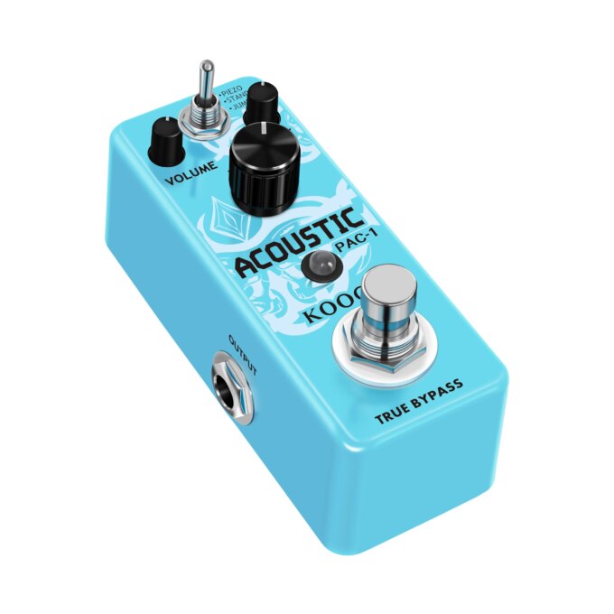 Koogo LEF-320 AC Stage Guitar Pedal Effect Analog Acoustic Pedals For Guitars Guitarist Analog Effectors Piezo Standard Jumbo - Image 3