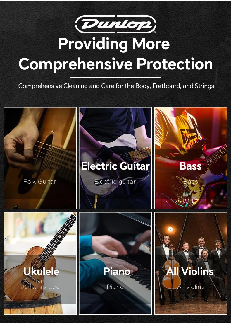 Dunlop Acoustic Guitar Frets Fretboard 65 Lemon Oil For Fingerboard Care 02 Deep Conditioner Body Clear  Plam Wax string oil