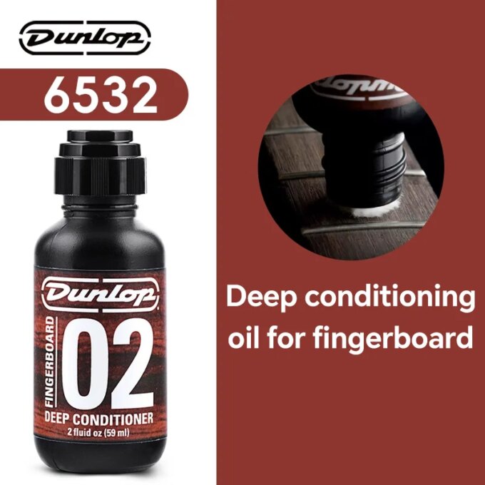 Dunlop Acoustic Guitar Frets Fretboard 65 Lemon Oil For Fingerboard Care 02 Deep Conditioner Body Clear  Plam Wax string oil - Image 5