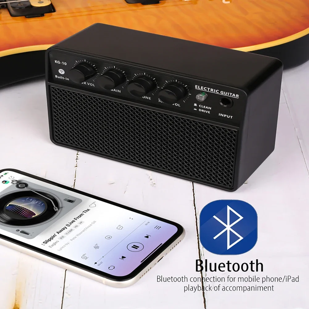 IRIN KG-10 Electronic Guitar Amplifier Speaker Portable Amp Lightweight Musical Instruments Speaker Guitar Amp Daily Practice IRIN KG-10 Electronic Guitar Amplifier Speaker Portable Amp Lightweight Musical Instruments Speaker Guitar Amp Daily Practice