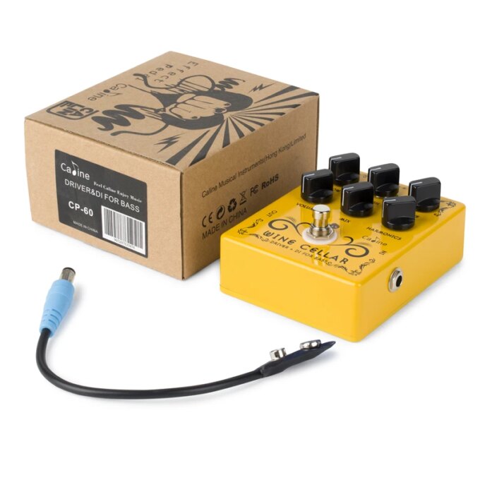 Caline CP-60 Wine Cellar Bass Driver+DI box Effects Pedal True Bypass Guitar Accessories - Image 6