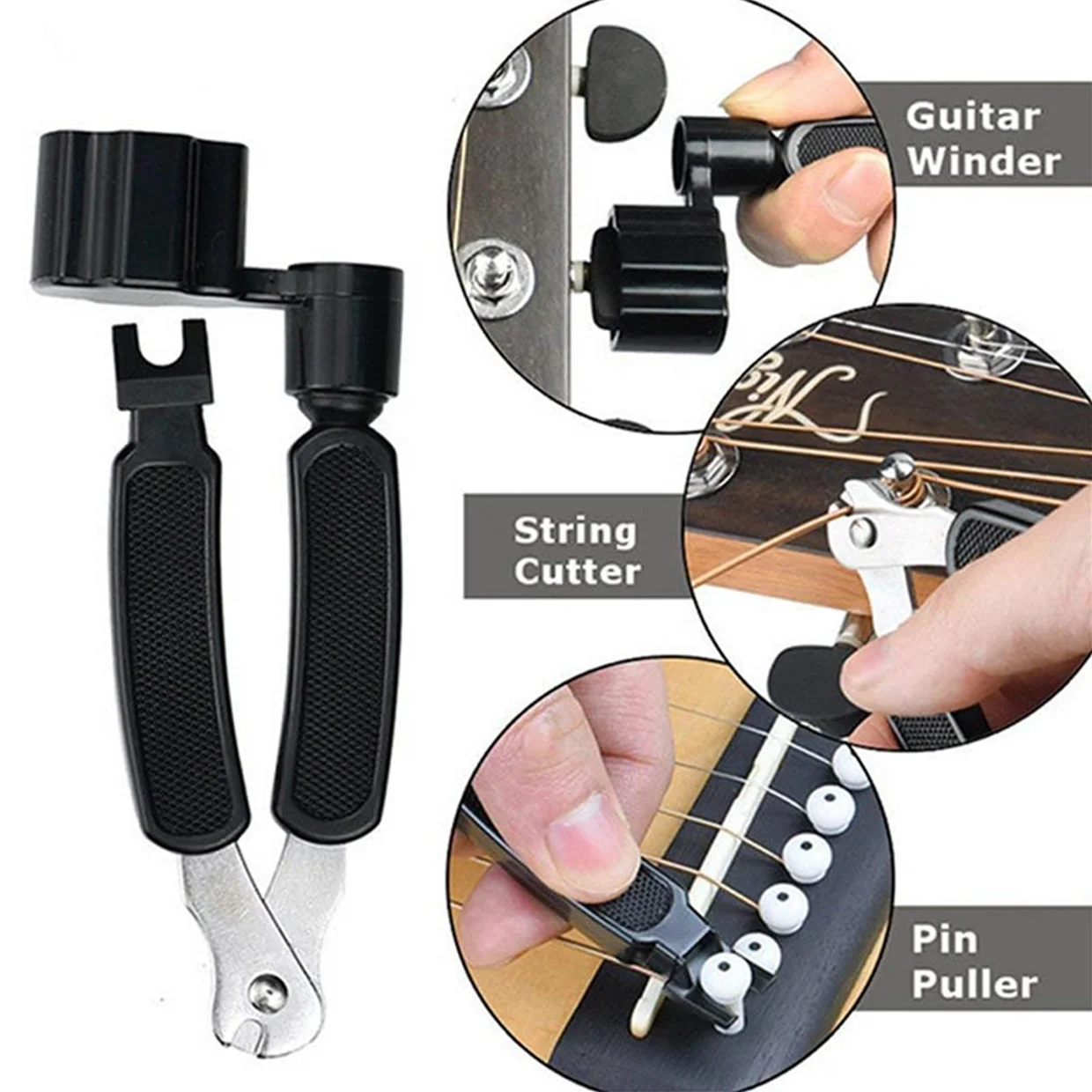 Guitar Cleaning All IN ONE Kit fretboard Lemon Oil Polish String Cleaner Guitar string winder for Guitar Cleaning Maintenance