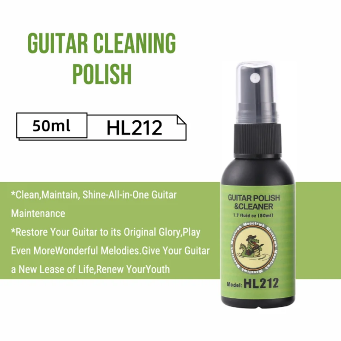 Guitar Cleaning All IN ONE Kit fretboard Lemon Oil Polish String Cleaner Guitar string winder for Guitar Cleaning Maintenance - Image 3