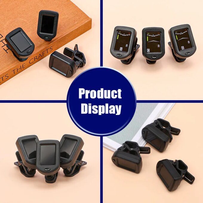 Electronic Clip-On Digital Guitar Tuner Colorful LCD Screen for Violin Bass Ukulele Chromatic Tuning Modes Bass - Image 5