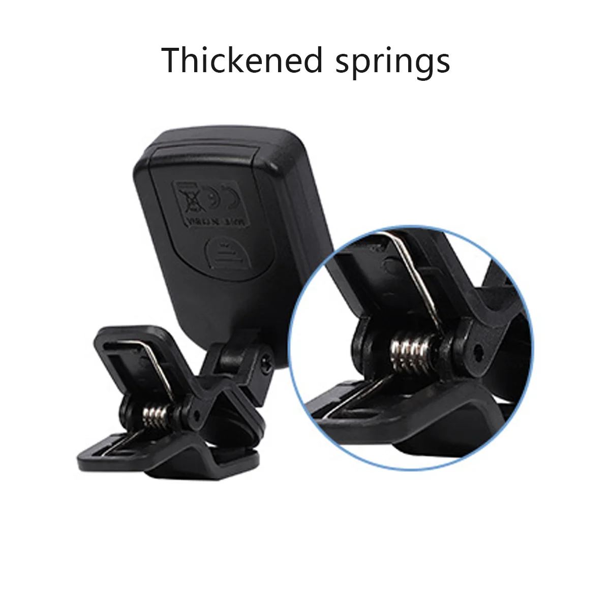 Electronic Clip-On Digital Guitar Tuner Colorful LCD Screen for Violin Bass Ukulele Chromatic Tuning Modes Bass