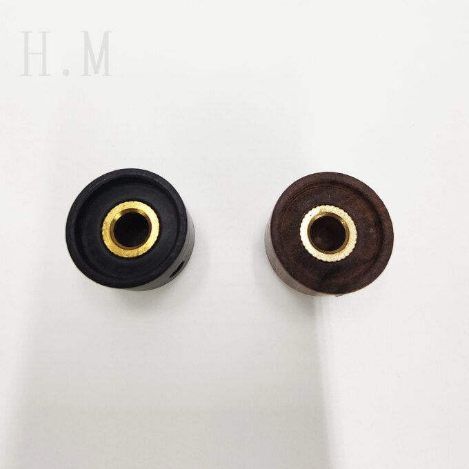High end electric wood guitar with volume and tone, wood knob, rosewood ebony with point knob, potentiometer cap - Image 2